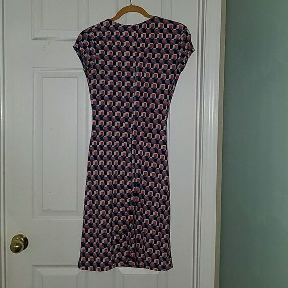 Mlle Gabrielle printed faux wrap dress Sz S NWOT - Picture 5 of 5